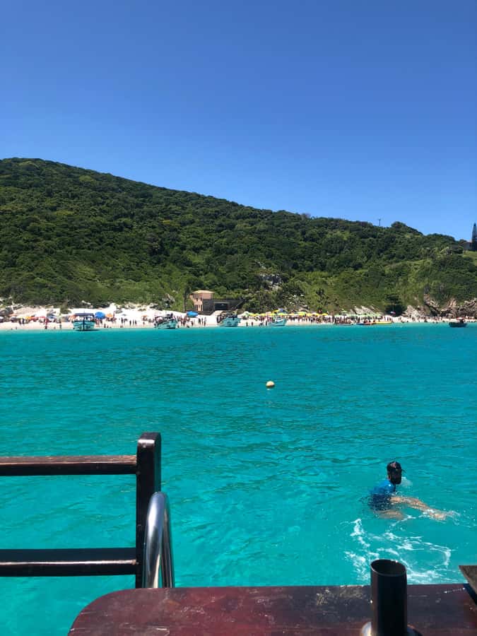 Arraial do Cabo: Boat Trip with Waterslide - Praia do Forno is your chance to get in the water