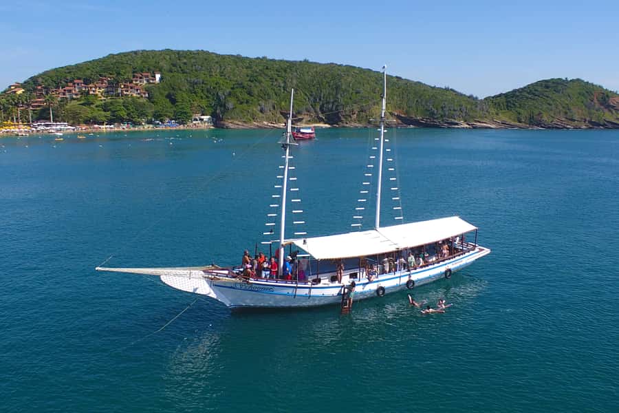 Búzios 2.5-Hour Schooner Boat Experience - Bone Beach, Azeda, and Azedinha