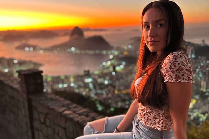 Christ the Redeemer, Selarón Steps and Sunset at Sugarloaf - Christ the Redeemer at 710 meters