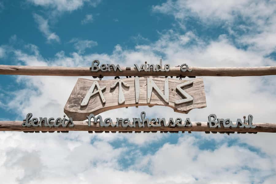 Day trip to Atins through the Lencois Maranhenses - Arriving in Atins beside river and ocean