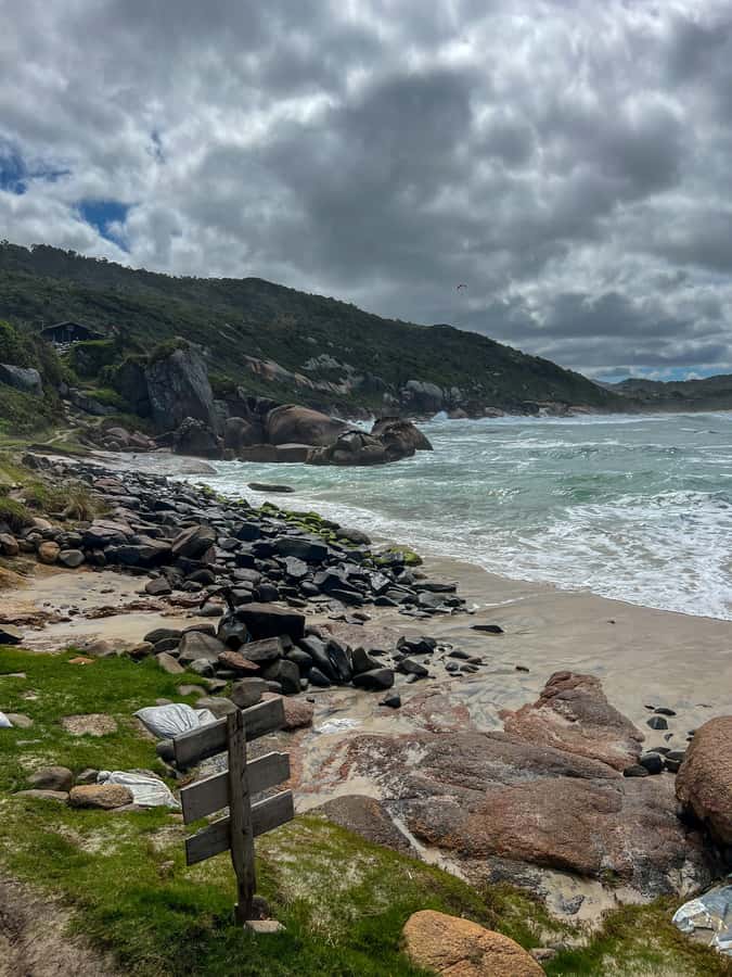 Florianopolis: Gravata Beach Trail with Picnic - Swimming in a volcanic-rock natural pool