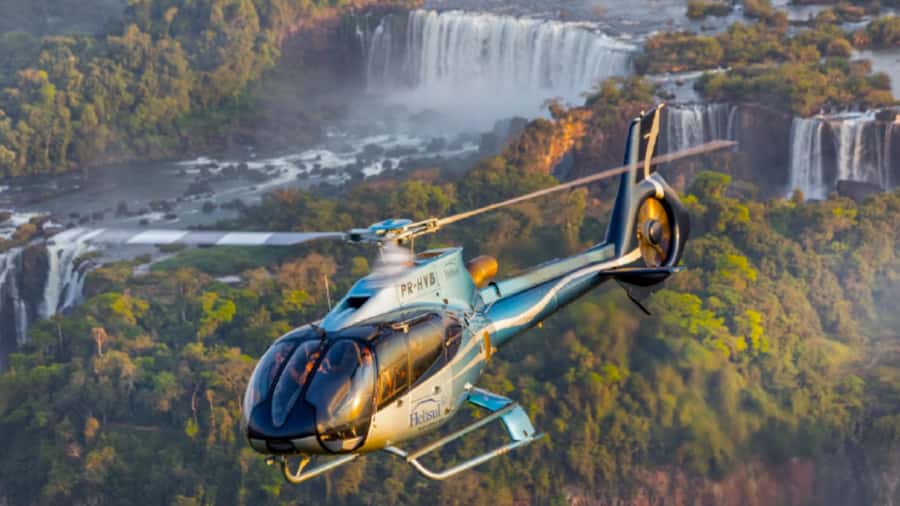 Foz do Iguaçu: Helicopter Flight over the Iguassu Falls - From Your Foz do Iguaçu Hotel to the Helisul Helipad