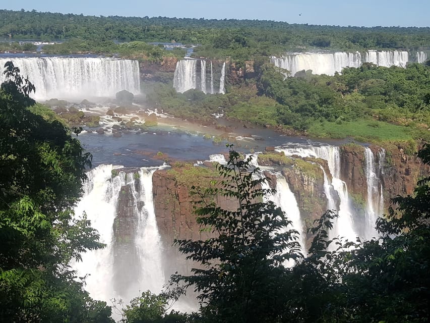 From Foz do Iguaçu: Brazilian Falls and Bird Park Tour - The Brazilian falls walk and its big payoff