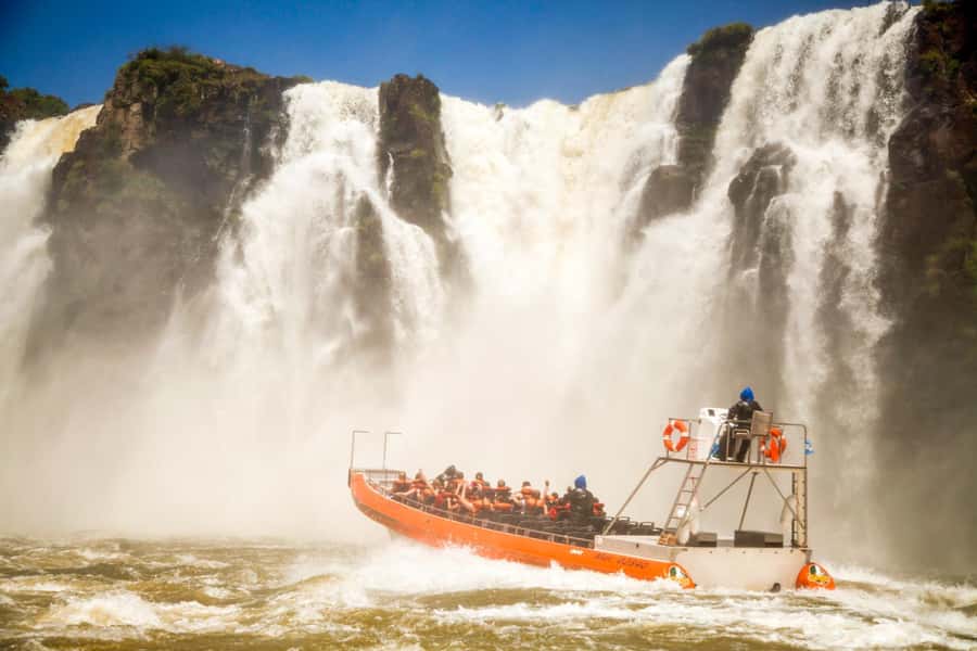 From Foz do Iguazu: Brazil Iguazu Falls & Macuco Safari Boat - Macuco Safari turns the falls into a water-level experience