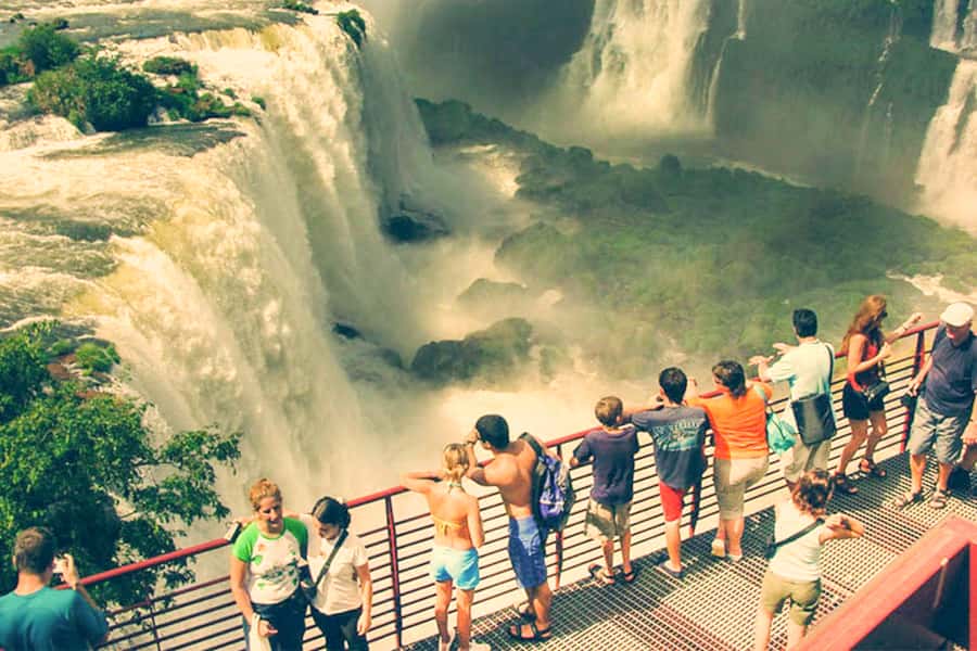 From Puerto Iguazu: Brazilian Falls with Boat Adventure - The Brazilian side gives you a different view of Iguazu