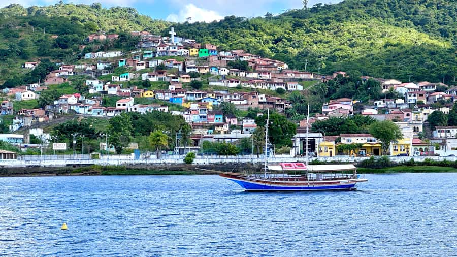 From Salvador: Cachoeira Colonial Town Daytrip - Crossing the 1830 bridge into São Félix