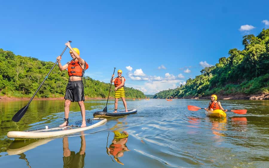 Guided Hike and Kayak or SUP River Tour w/ Transfer - A forest route before the river