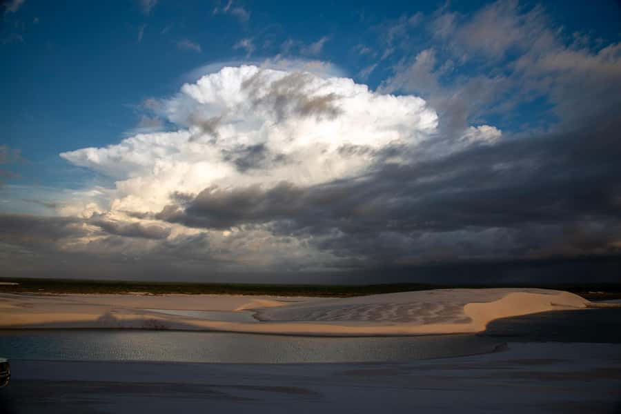 Half-day excursion to Lagoa Azul in the Lencois Maranhenses - Reaching the dunes around Lagoa Azul