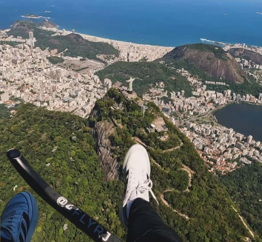 Helicopter flight no doors in Rio de Janeiro - Starting at Jacarepaguá Airport in Barra da Tijuca