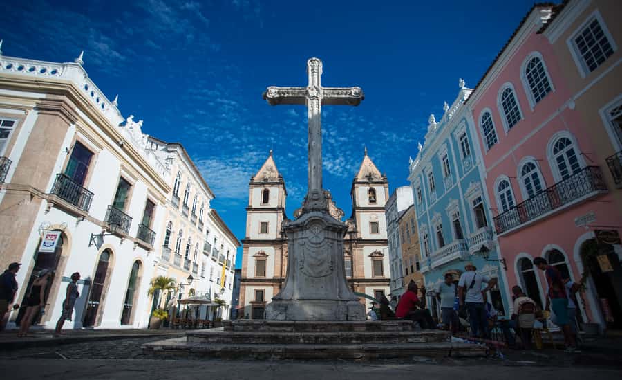 Historic City Tour in Salvador - St. Francis Church and Portuguese Baroque detail
