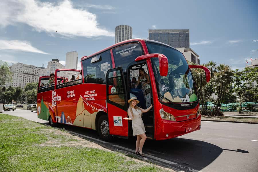 Hop-ON Hop-OFF Sightseeing Bus in Rio de Janeiro - Rio Samba Bus - Sugarloaf Mountain and the big Rio views