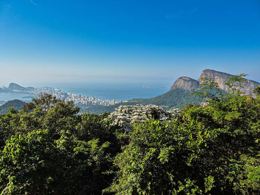 Jeep'n'Culture: Rocinha Favela and Tijuca Rainforest Tour - Driving Estrada da Gávea toward Rocinha