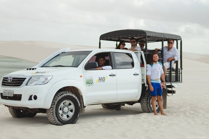 Lagoa Bonita Trail - Leaving Barreirinhas by ferry and 4x4