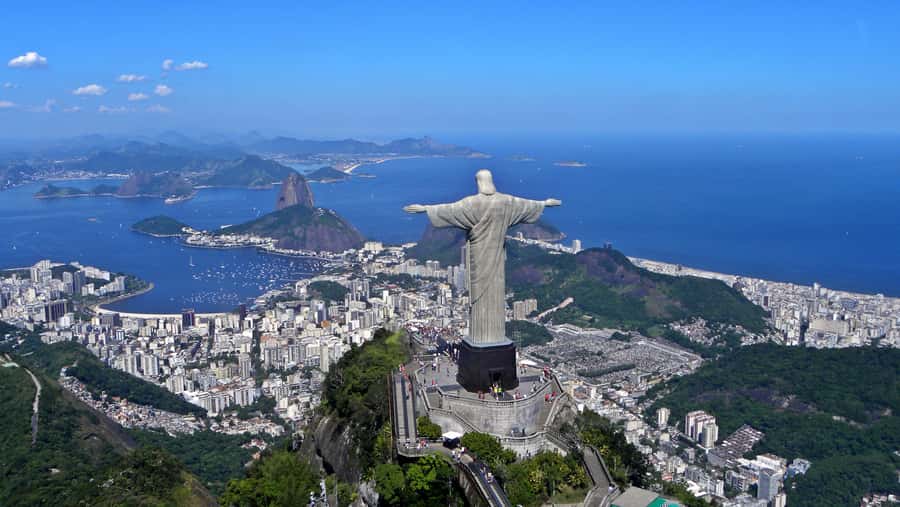 One Day in Rio: Full-Day Rio de Janeiro City Tour - Christ the Redeemer above Rio