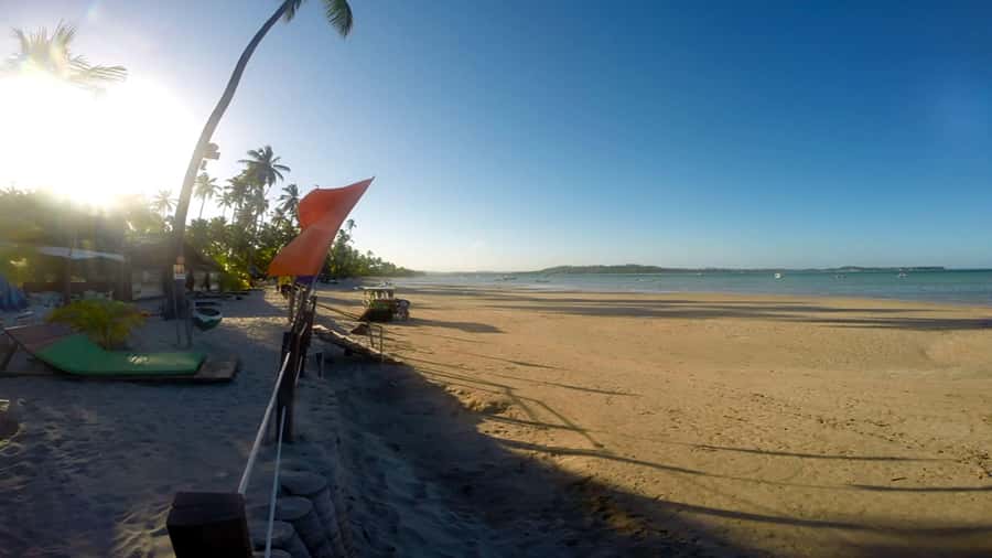 Recife: Tour to Carneiros with Catamaran Ride - Arriving at the coconut-lined beach