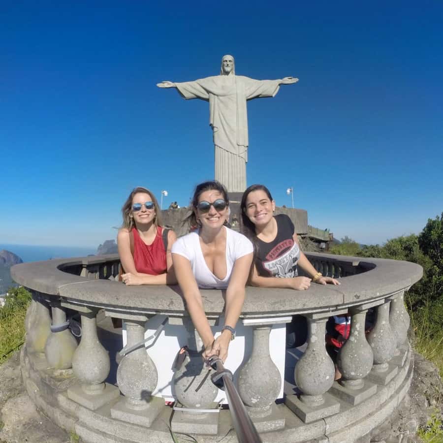 Rio: 5-hour Christ the Redeemer and Sugarloaf Express Tour - Meeting Christ the Redeemer above Rio