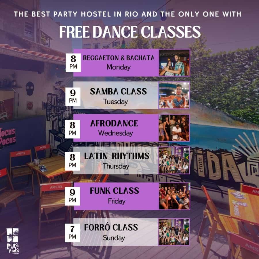 Rio: Caipirinha Workshop and Samba Class - Finding Pura Vida Hostel in Copacabana