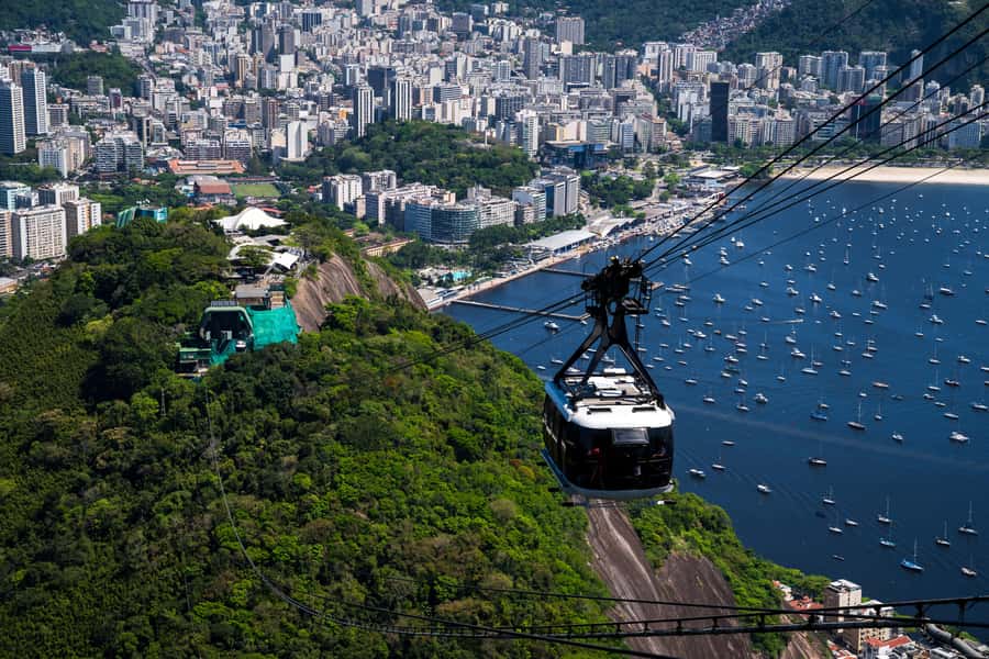 Rio: Christ the Redeemer, Sugarloaf, Selaron & BBQ Lunch - Sugarloaf by cable car