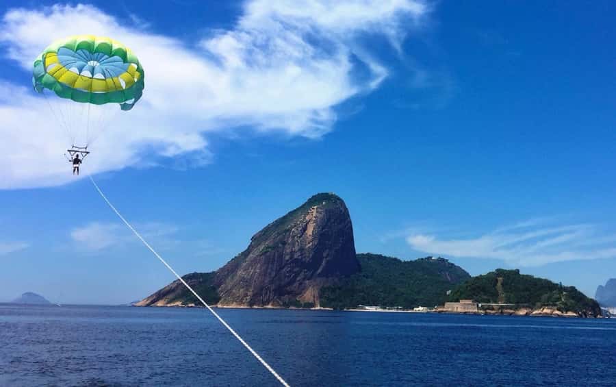 Rio de Janeiro: 2-Hour Boat Trip with Parasailing - Getting ready on the flight deck