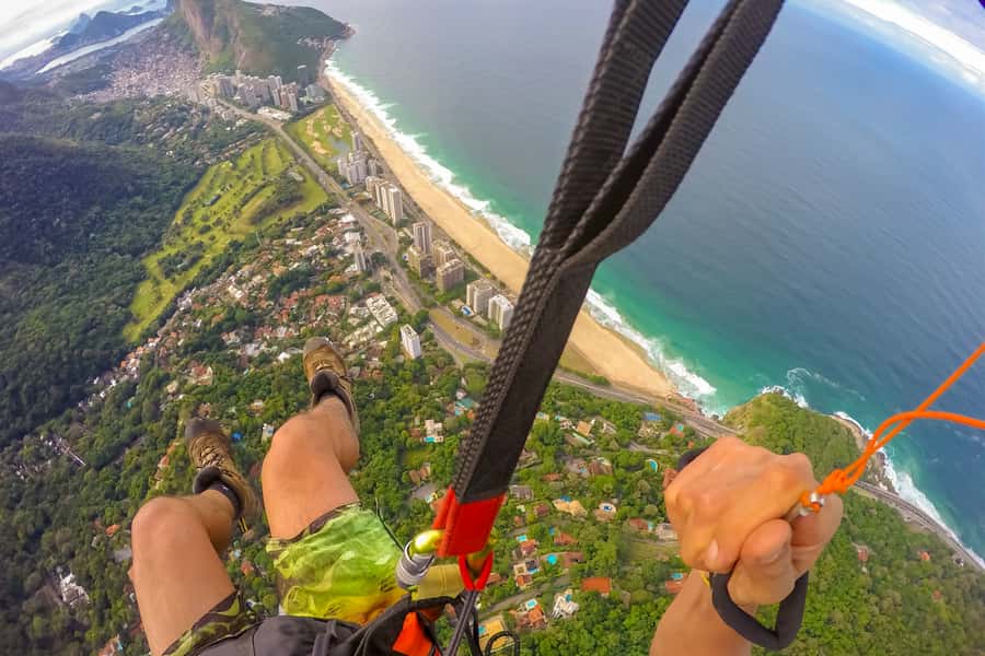 Rio de Janeiro: Paragliding Tandem Flight - What the video includes, and what it does not