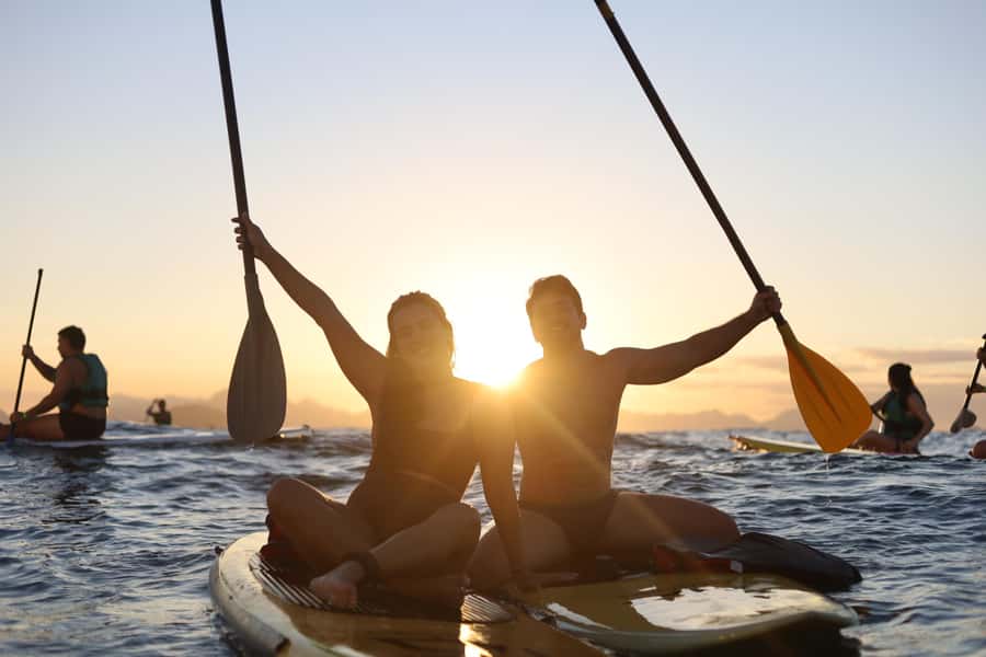 Rio de Janeiro: Stand-Up Paddle - Copacabana Beach Sunrise - Paddling toward Copacabana Fort