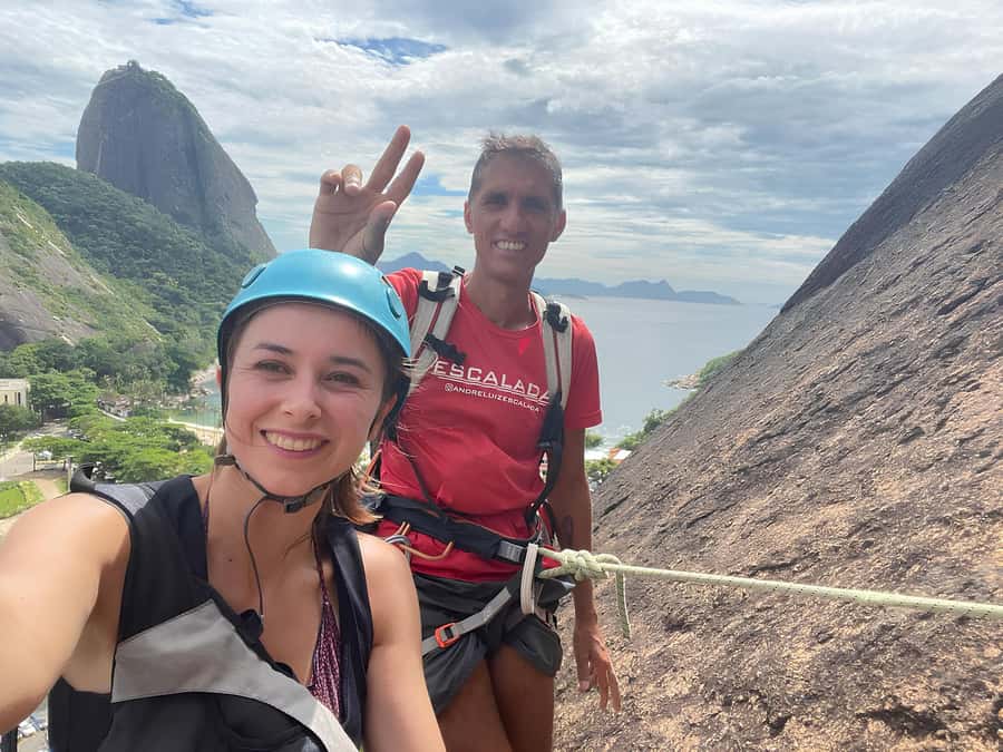 Rio De Janeiro: SUGARLOAF MOUNTAIN HIKE & CLIMB - The steep trail and rocky passages