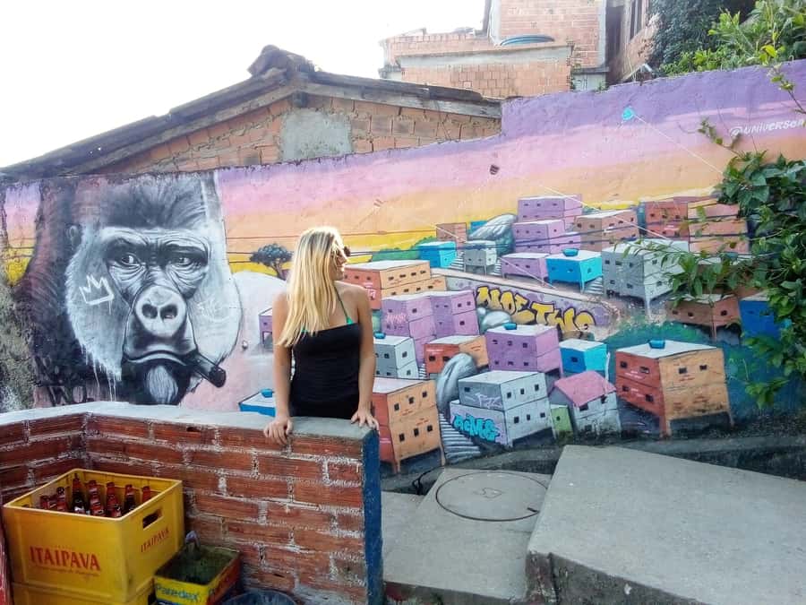 Rio de Janeiro: the biggest favela tour in Rio, lest go! - Walking through the market and painted streets