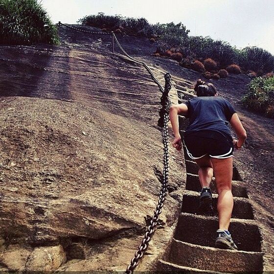 Rio de Janeiro: Tijuca Peak Guided Hike - The rock-cut staircase and trail character