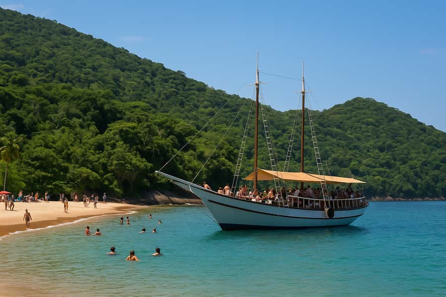 Salvador: Schooner Cruise with Pickup and Itaparica Stop - The two-hour stop at Ilha dos Frades