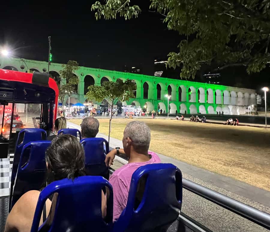 Skyline Night Tour Rio de Janeiro - Panoramic City Tour Rio Samba Bus - Flamengo and Botafogo, broad views and city lights