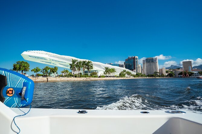 Sunset Boat Tour with Beer, Water, Soda and Snacks included - Museum of Tomorrow from the water