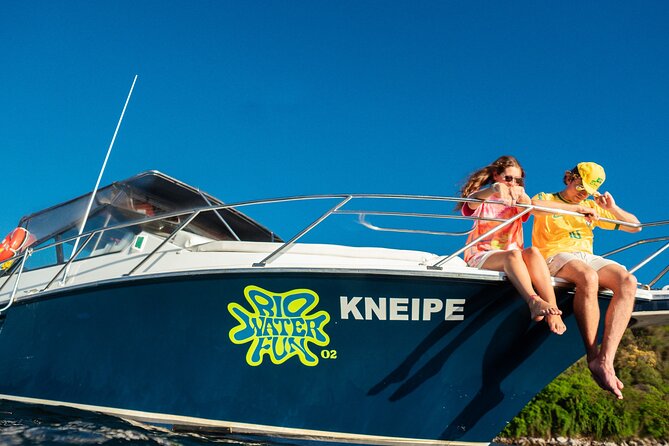 Sunset Boat Tour with Beer, Water, Soda and Snacks included - The one-hour swim at Adão e Eva Beach