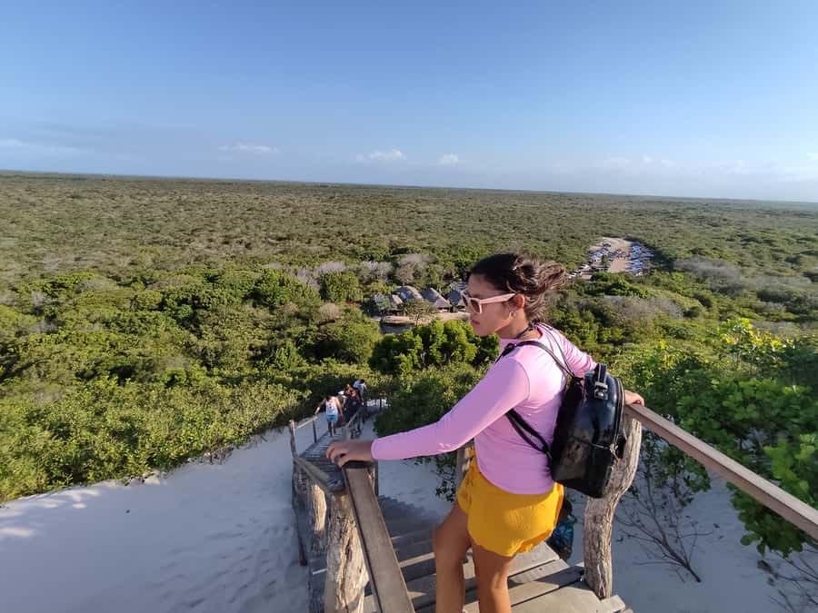 Sunset Experience in Bonita Lagoon - The climb to the region’s highest dune